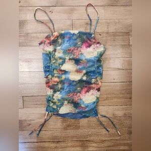 Urban Outfitters Blue Floral Camisole